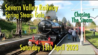 Severn Valley Railway Spring Steam Gala Saturday 15th April 2023 [upl. by Isidore]