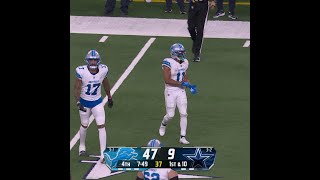 Kalif Raymond catches for a 19yard Gain vs Dallas Cowboys [upl. by Lanford]