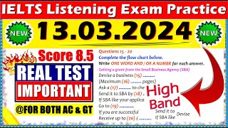 IELTS LISTENING PRACTICE TEST 2024 WITH ANSWERS  13032024 [upl. by Llebanna657]