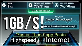 1GBs High Speed Internet Tested [upl. by Oiragelo443]