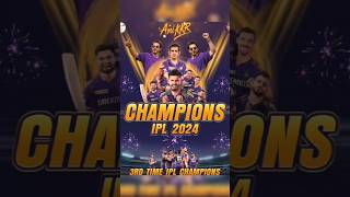 Congratulations KKR IPL 2024 3rd time Win Trophy kkr ipl2024 cricket [upl. by Lidaa]