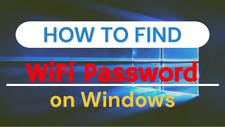 How to Find WiFi Password on Windows [upl. by Filippa]