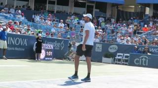 Ivo Karlovic 2016 Citi Open  Flawless Service Game [upl. by Ahsilem502]