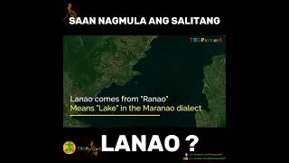 Saan nagmula ang salitang LANAO [upl. by Gowon]