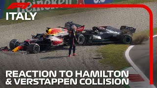 Hamilton Verstappen Horner And Wolff On The Collision  2021 Italian Grand Prix [upl. by Azaria40]