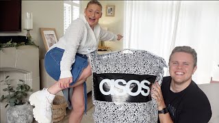 HUSBAND BUYS MY ASOS OUTFITS AUTUMN EDITION  James and Carys [upl. by Fergus298]