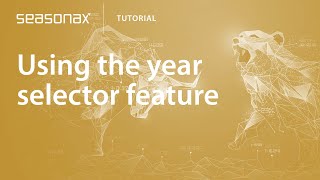 Seasonax Tutorial Using the year selector feature [upl. by Iatnohs141]