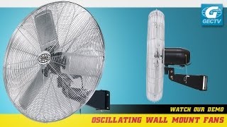 Wall Mount Fan Oscillating Deluxe 24quot [upl. by Jez]