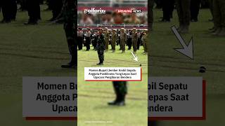 Bupati Jember Ambil Sepatu Anggota Paskibraka Yang Lepas Saat Upacara Pengibaran Bendera shorts [upl. by Dahle221]