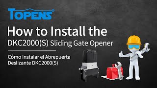 TOPENS DKC2000S Gate Opener Installation Video [upl. by Lilac]