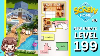 Screw Home Level 199 Solution Walkthrough New Version [upl. by Abby]