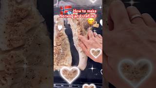 Learn how to make Traditional Norwegian Lutefisk shorts shortsrecipe lutefisk [upl. by Netsua]