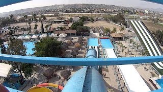 Blue Kamika Water Slide at Albercas El Vergel [upl. by Asikal]