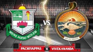 SEMI 2 PACHIYAPPAS COLLEGE VS VIVEKANDA COLLEGE MADRAS UNIVERSITY NEW COLLEGE [upl. by Enia]