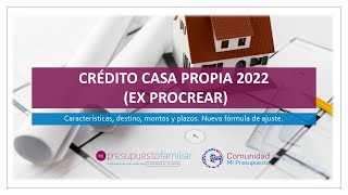 Cómo es el crédito hipotecario Casa Propia 2022 [upl. by Esmerolda]