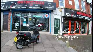 Peugeot 125 Scooter Speedfight 4 Test Ride March 2018 HD [upl. by Repmek]