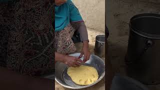 Corn Bread Makai ki Roti Preparation With Butter and Saag in the Village  Village Routine Life [upl. by Vivianna]