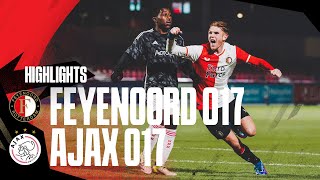 Highlights kampioenswedstrijd Feyenoord O17  Ajax O17  FA 20232024 [upl. by Preiser]