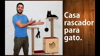 Cómo hacer un rascador para gatos Fácil y divertido CAT HOUSE DIY [upl. by Stace289]