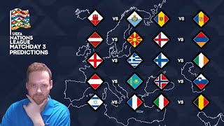 My UEFA Nations League Matchday 3 Predictions 101024 [upl. by Martinson]