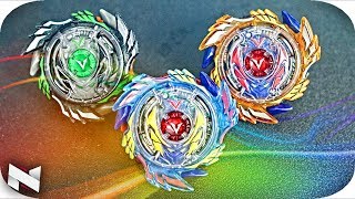 ALL Genesis Valtryek BATTLE  Blue Orange and Black  Beyblade Burst Evolution [upl. by Anoyi]