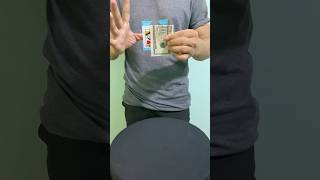 Vanish Card into money Magic Trick shorts mryutmagic cardtricks tricks tutorial [upl. by Matusow939]