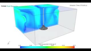 CFD in Wastewater Industry Resuspension of sludge in stirred tank [upl. by Bidget]