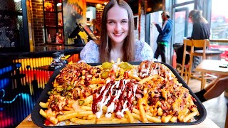 Massive Loaded Fries Challenge [upl. by Harlie750]