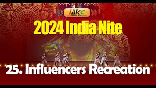 25 Influencers Recreation  HipHop Fusion  India Nite 2024 [upl. by Jodoin]