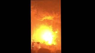 Tianjin Explosion  2 Block away  closest video [upl. by Lanuk]