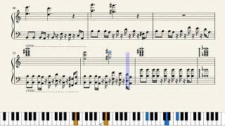 Il Vento DOro JoJo’s Bizarre Adventure Golden Wind GiornoTheme Piano Tutorial [upl. by Kaltman]