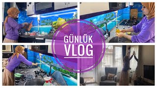 GUNLUK VLOG  DETAYLI MUTFAK ve SALON TEMIZLIGI âœ… [upl. by Shedd897]