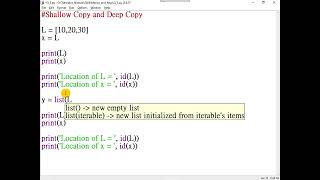 004Explains shallow copy deep copy and Identity operator [upl. by Ennail]