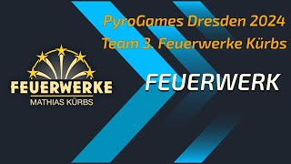 PyroGames Dresden 2024 Team 3 Feuerwerke Kürbs  4K [upl. by Adierf]