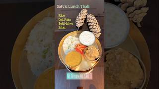 Satvic Thali🌿 nooniongarlicrecipe satvik healthylifestyle yogainspiration [upl. by Euhsoj]