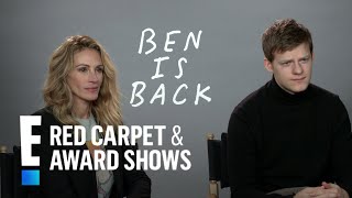 Lucas Hedges Explains the Challenges of Working With His Dad  E Red Carpet amp Award Shows [upl. by Duffie]