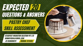 Expected Questions and Answers for Pastry Chef Skill Assessment  Commonly Asked Ques  youtube [upl. by Sigfried]