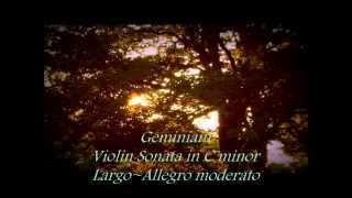 Geminiani ジェミニアーニ ヴァイオリンソナタハ短調12楽章 Violin Sonata in C minor LargoAllegro moderato [upl. by Coray]