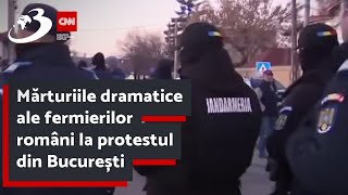 Mărturiile dramatice ale fermierilor români la protestul din București [upl. by Eppillihp]