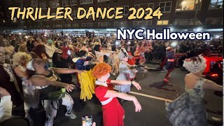 4K Thriller Dance 2024  New York City Halloween Parade 2024 [upl. by Ainirtac]