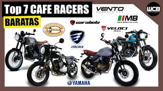 TOP 7 Motos CAFE RACER 2024 RETRO BARATAS 🇲🇽  Menos de 60K MXN [upl. by Naujal]