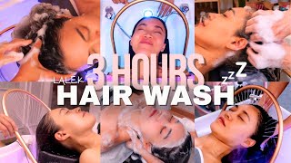 ASMR 3Hours Hair Wash Compilation😴 Melt Away your stress with the ultimate relaxation [upl. by Ttelrats514]