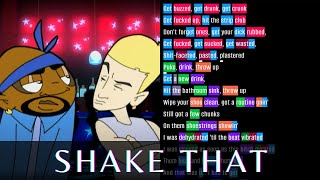 Eminem  Shake That  Rhymes Highlighted [upl. by Enahs525]