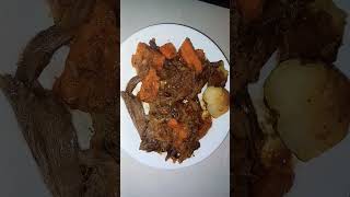 Juicy mouthwatering oven baked Tender Beef Roast and Baked Potato [upl. by Ana]