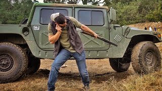 How Bulletproof are Kevlar Humvee Tires [upl. by Areikahs]