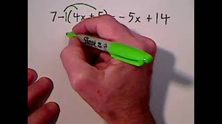 Solving Algebraic Equations Involving Parentheses [upl. by Nylauqcaj947]