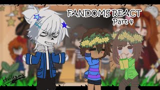 Fandoms React  Part 4  Undertale  rushed  lazy [upl. by Eanad369]