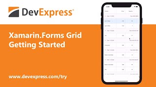 FREE Xamarin Data Grid View Edit Sort Group Filter Aggregate Data amp More Getting Started [upl. by Eidnalem]