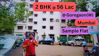 Sample Flat 2 BHK at Goregaon  MHADA Goregaon Sample Flat Unnat Nagar Scheme 420421 mhadalottery [upl. by Pillihpnhoj]