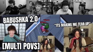 BABUSHKA 20 IS BACK ALL POVS  Valkyrae and Sykkuno IMPOSTOR Win in AMONG US with Friends [upl. by Flo]